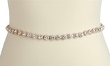 Rose Gold Bridal Belt with Genuine Preciosa Crystals 4464BT-RG-I