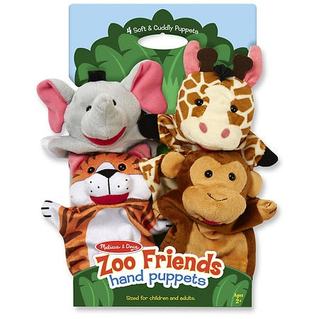 Melissa and Doug Kids' Zoo Friends Hand Puppets Set