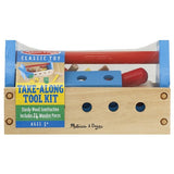 Melissa & Doug Take-Along Tool Kit Wooden Construction Toy (24pc)