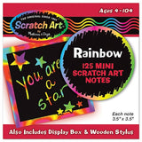 Melissa & Doug Rainbow Mini Scratch Art Notes (Box of 125)