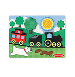 Chunky Puzzle Scene - Red Caboose - 6 Pieces