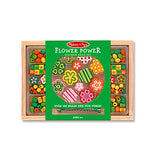 Melissa & Doug Flower Power Wooden Bead Set With 150+ Beads and 5 Cords for Jewelry-Making