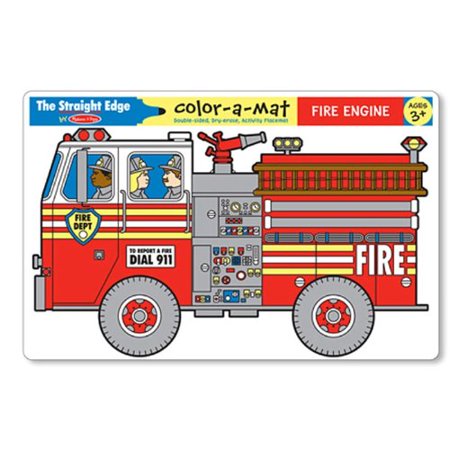 Melissa & Doug Color-A-Mat Fire Engine