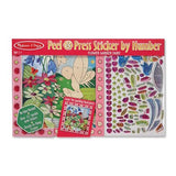 Melissa and Doug Kids Toy, Peel & Press Sticker by Number Flower Garden Fairy Set