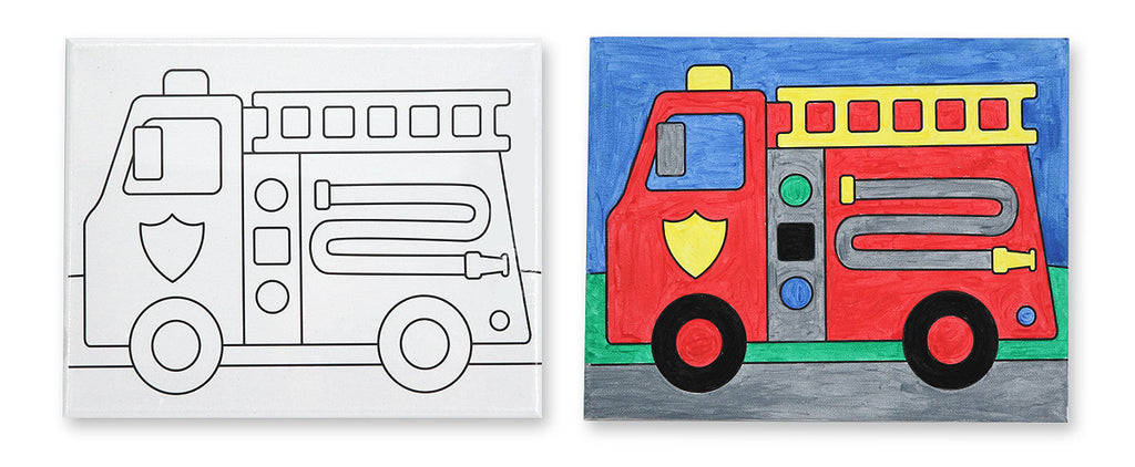 Melissa & Doug Canvas Creations - Fire Truck