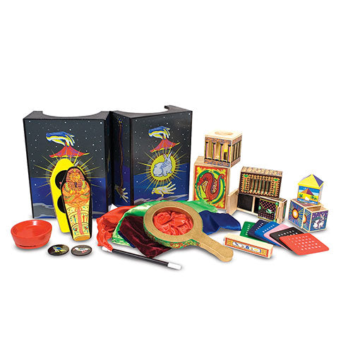 Melissa & Doug Deluxe Solid-Wood Magic Set With 10 Classic Tricks