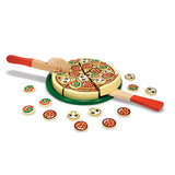 Melissa & Doug Pizza Party Wooden Play Food Set With 18Toppings