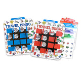 Melissa & Doug Flip to Win Travel Bingo Game - 2 Wooden Game Boards, 4 Double-Sided Cards