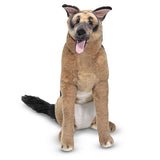 Melissa & Doug Giant German Shepherd - Lifelike Stuffed Animal Dog (over 2 feet tall)