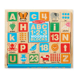 Melissa and Doug Kids' Abc/123 Wooden Blocks