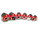 Melissa & Doug Nesting and Sorting Barns and Animals With 6 Numbered Barns and Matching Wooden Animals