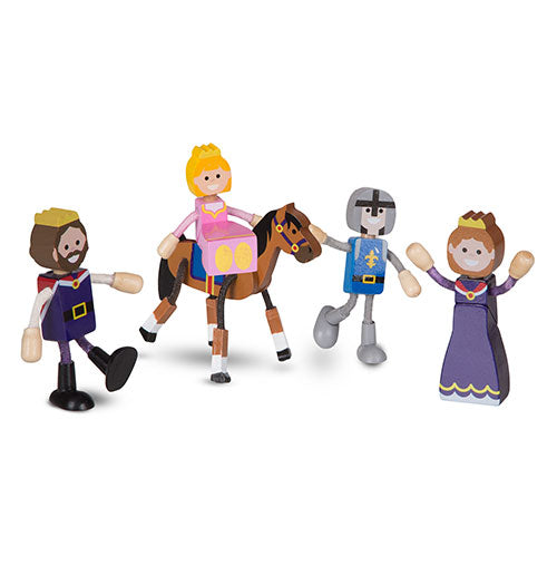 Melissa & Doug Wooden Flexible Figures - Royal Kingdom