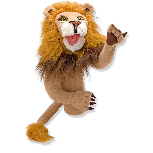 Melissa & Doug Rory the Lion Puppet With Detachable Wooden Rod for Animated Gestures