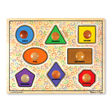 Melissa and Doug Kids Toy, Large Shapes Jumbo Knob Puzzle
