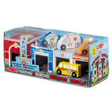 Melissa and Doug Nesting and Sorting Garages and Cars 14-Piece Play Set