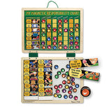 Melissa & Doug Deluxe Wooden Magnetic Responsibility Chart With 90 Magnets
