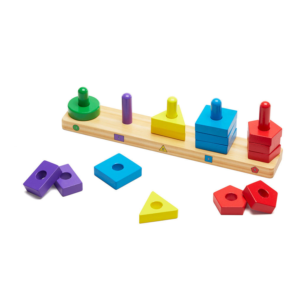 Melissa and Doug Kids Toy, Stack & Sort Board