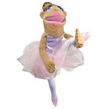 Melissa & Doug Ballerina Puppet - Full-Body With Detachable Wooden Rod for Animated Gestures