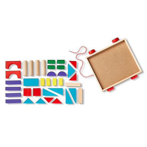 Melissa & Doug Doug Unit Blocks on Wheels