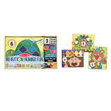 Melissa & Doug Big Button Number Fun Counting and Matching Activity Set Board Game