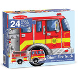Melissa And Doug Fire Truck Jumbo Floor Puzzle 24pc