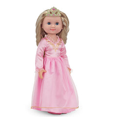 Melissa & Doug Celeste 14-Inch Poseable Princess Doll With Pink Gown and Tiara