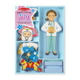 Melissa & Doug Julia Magnetic Dress-Up Wooden Doll Pretend Play Set (25+pc)