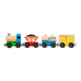 Melissa & Doug Cargo Train - Classic Wooden Toy (4 linking cars, approx. 5 inches long each)