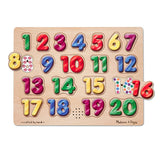 Melissa & Doug Spanish Numbers Sound Puzzle - Wooden Puzzle (20pc)