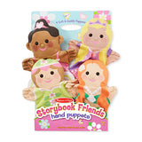 Melissa & Doug Storybook Friends Hand Puppets (Set of 4) - Princess, Fairy, Mermaid, and Ballerina