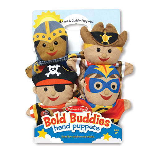 Melissa and Doug Kids' Bold Buddies Adventure Set Hand Puppets