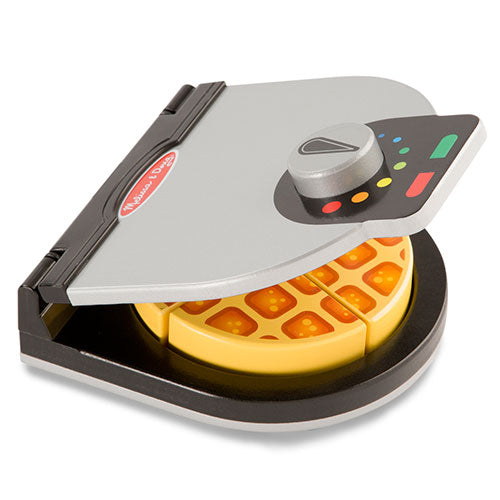 Toddler Melissa & Doug 'Press & Serve' Wooden Waffle Set