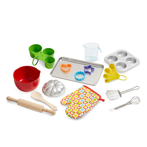 Melissa & Doug Baking Play Set (20pc) - Play Kitchen Accessories