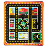 Boy's Melissa & Doug 'Round The City' Play Rug & Rescue Vehicles