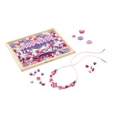 Melissa & Doug Deluxe Collection Wooden Bead Set With 340+ Beads for Jewelry-Making