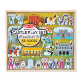 Melissa and Doug Wooden Castle and Kingdom Play Set with 32 Blocks
