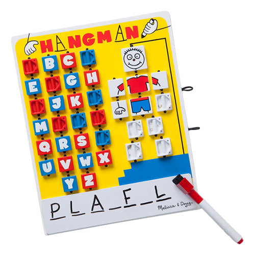Melissa & Doug Flip to Win Travel Hangman Game - White Board, Dry-Erase Marker