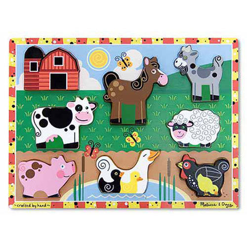Melissa and Doug Kids Toy, Farm Chunky Puzzle