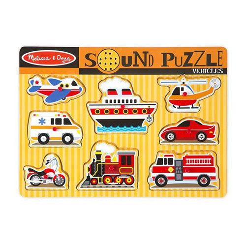 Melissa and Doug Kids Toy, Vehicles Sound Puzzle