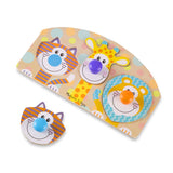 Melissa & Doug First Play Safari Jumbo Knob Puzzle 4pc