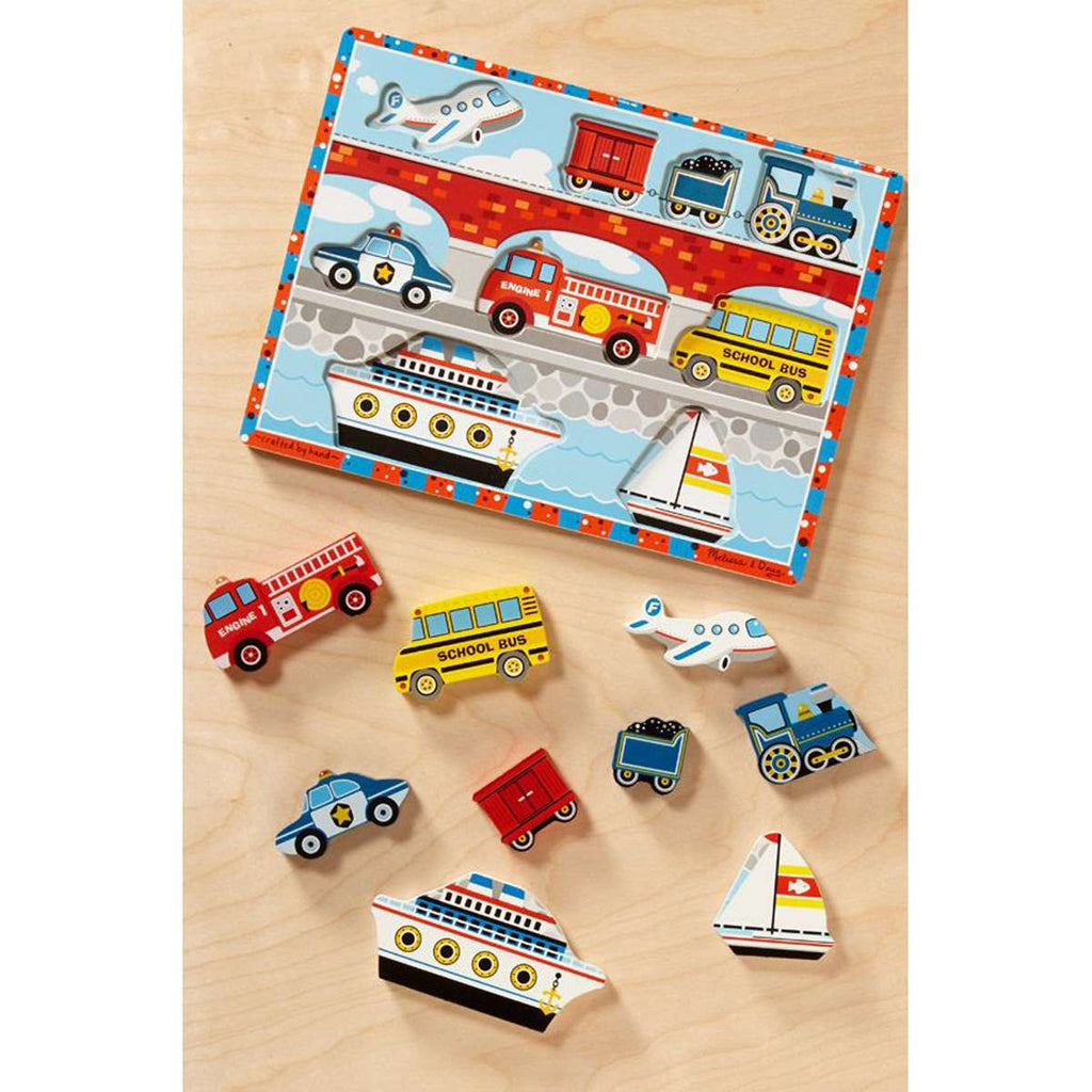 Melissa & Doug, Puzzle Fresh Start Chunky Vehicles