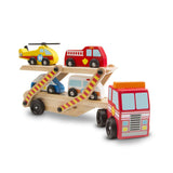 Melissa & Doug Emergency Vehicles Carrier Play Set