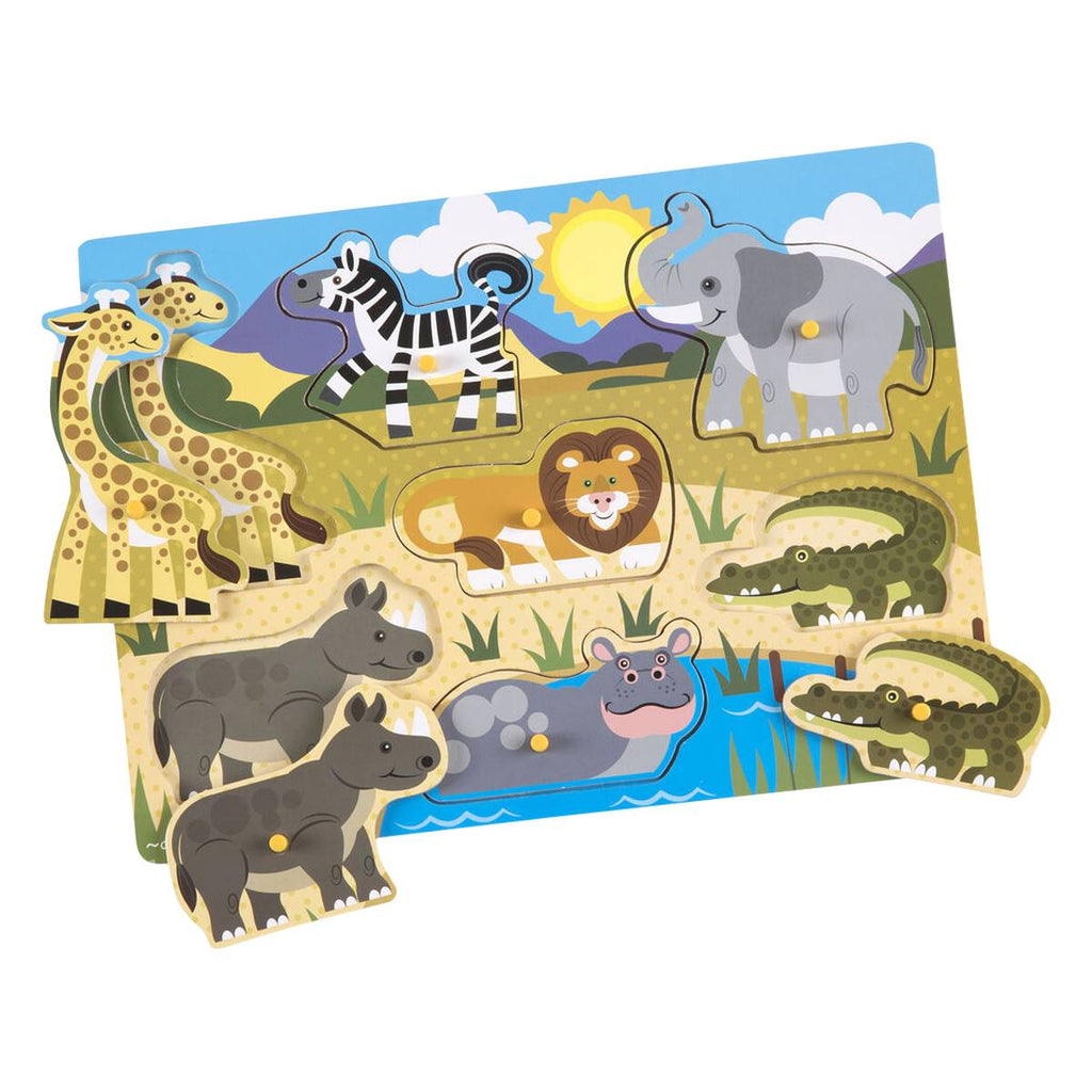 Melissa & Doug Safari Peg Puzzle