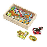 Melissa and Doug Toy, Magnetic Wooden Animals