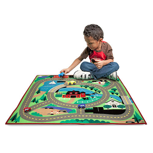Melissa and Doug Kids' Round the Town Road Rug Playmat