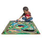 Melissa and Doug Kids' Round the Town Road Rug Playmat