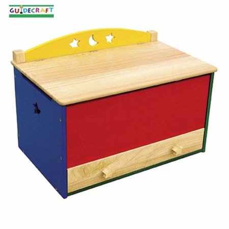 Guidecraft Toy Box, Moon and Stars
