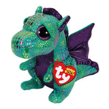 Ty Beanie Boos Cinder The Green Dragon Plush 6"