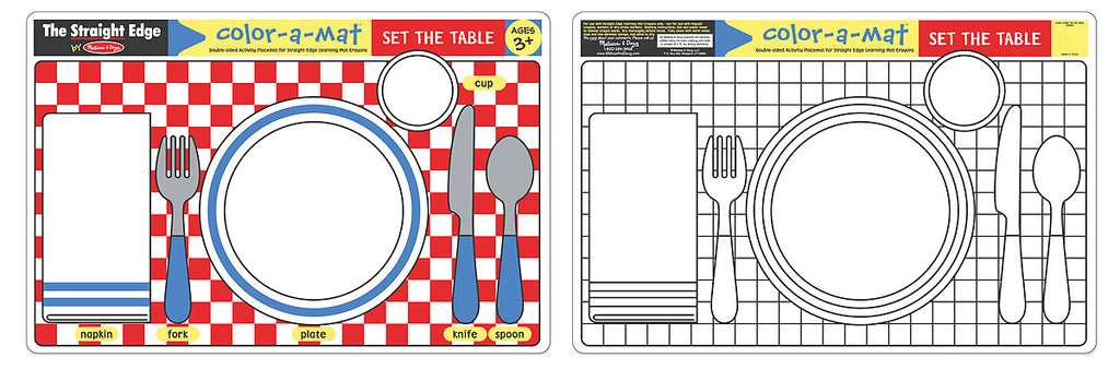 Melissa & Doug Set the Table Color-A-Mat (Bundle of 6) 5025