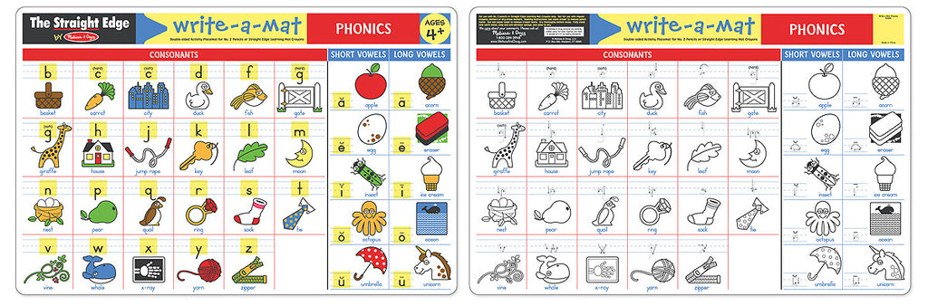 Melissa & Doug Phonics Write-A-Mat (Bundle of 6) 5030